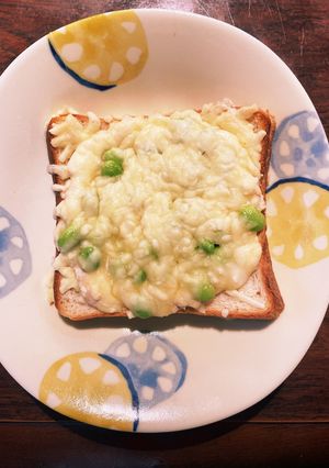 枝豆とチーズたっぷりツナマヨトースト-レシピのメイン写真
