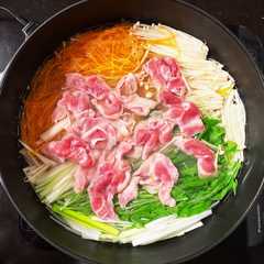 รูปของ 千切り野菜たっぷり★基本の豚しゃぶ