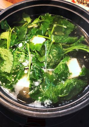 みつばが主役の湯豆腐-レシピのメイン写真