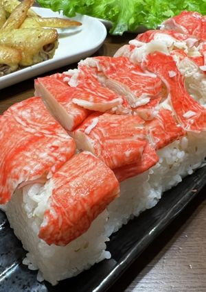 【格安】カニカマ押し寿司-レシピのメイン写真