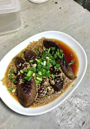 焼き茄子のニンニクダレ和え-レシピのメイン写真