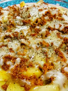リメイク【芋とキーマカレーのチーズ焼き】-レシピのメイン写真