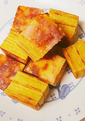 フライパンで作る!しっとりバームクーヘン-レシピのメイン写真