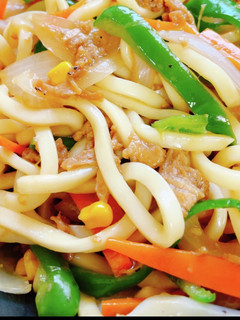 簡単!ヴィーガン☆焼きうどん☆-レシピのメイン写真