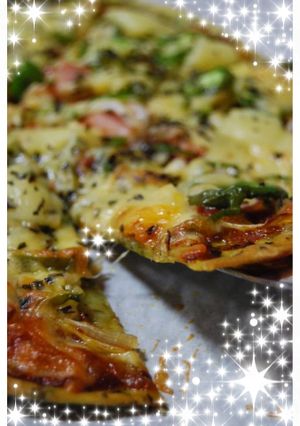練りこみ薄焼きピザ（１）-レシピのメイン写真