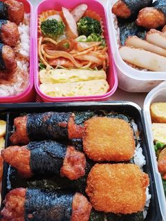 高校生息子、旦那、娘弁当(5/30)-レシピのメイン写真