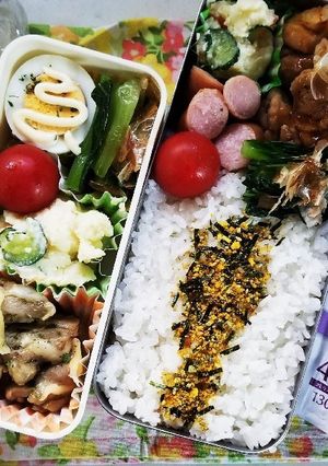 バジルチキン弁当(5.30)-レシピのメイン写真