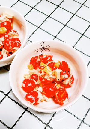 ミニトマトのツナコーンサラダ-レシピのメイン写真