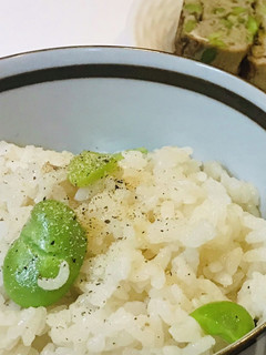 空豆とベーコンのご飯-レシピのメイン写真
