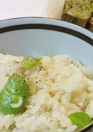 空豆とベーコンのご飯-レシピのメイン写真