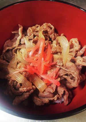 牛丼(冷凍牛肉)-レシピのメイン写真