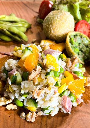 枝豆とカラフル野菜のライスサラダ-レシピのメイン写真