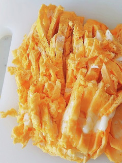目玉焼き鍋で作る冷やし中華用簡単卵-レシピのメイン写真
