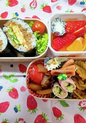 今日の塾弁当☆おにぎらず♪-レシピのメイン写真