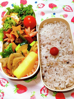 今日の塾弁当☆焼き肉弁当☆-レシピのメイン写真