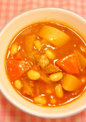 【学校給食】ビーンズシチュー-レシピのメイン写真