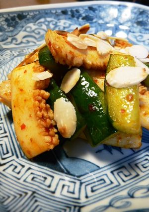 いかときゅうりの辛味炒め-レシピのメイン写真