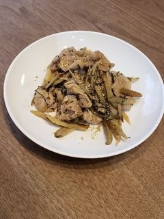 豚肉とごぼうの大葉味噌炒め-レシピのメイン写真
