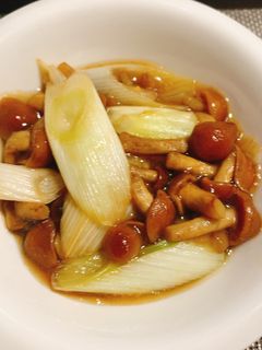 長ネギとなめこのうま煮炒め-レシピのメイン写真