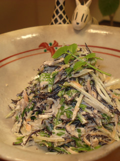 ひじきと水菜のサラダ-レシピのメイン写真