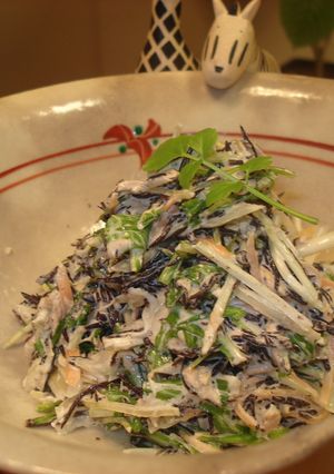 ひじきと水菜のサラダ-レシピのメイン写真