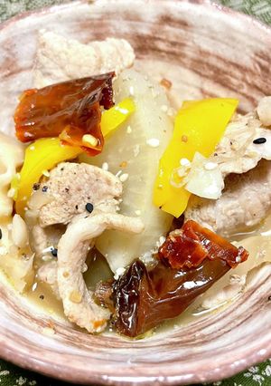 旨辛ブータン◎豚肉と大根の唐辛子煮込み-レシピのメイン写真
