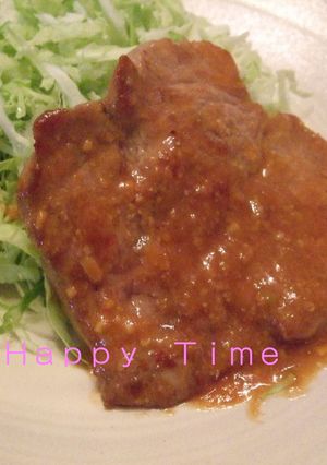 ご飯もりもり♫♬豚肉のソテー✿味噌コチ味-レシピのメイン写真