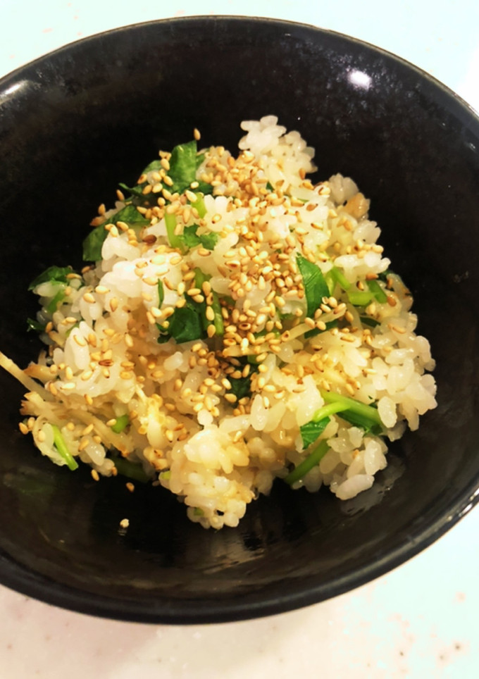 みつば飯（白だしと生姜と油揚げ）-レシピのメイン写真