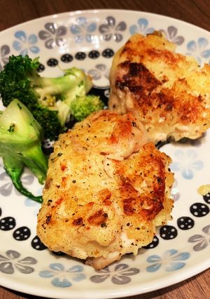 塩麹鶏むね肉とマッシュポテトのハンバーグ-レシピのメイン写真