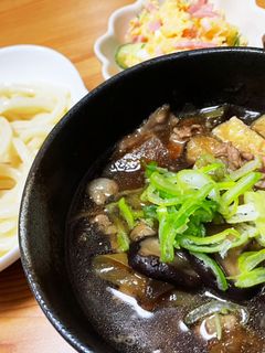 豚バラと茄子のつけうどん-レシピのメイン写真