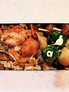 高校生弁当覚え書き23炊き込みご飯弁当-レシピのメイン写真