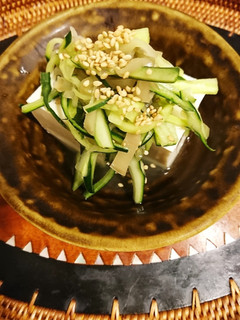 キュウリザーサイ冷やっこ-レシピのメイン写真