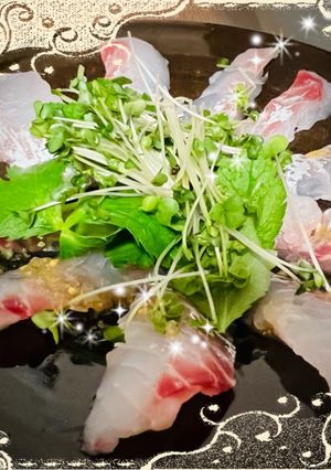 天然真鯛の和風カルパッチョ！-レシピのメイン写真