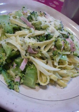 ブロッコリーとハムのクリームチーズパスタ-レシピのメイン写真