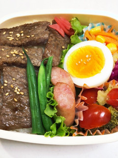 中学生のステーキ弁当-レシピのメイン写真
