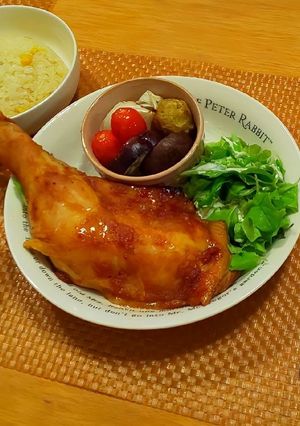 オーブンでBBQチキン-レシピのメイン写真