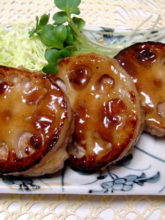 レンコンバーグ 和風照り焼き-レシピのメイン写真