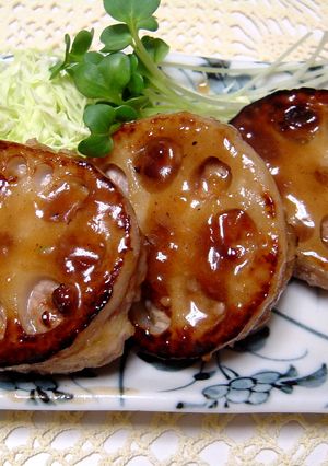 レンコンバーグ　和風照り焼き-レシピのメイン写真