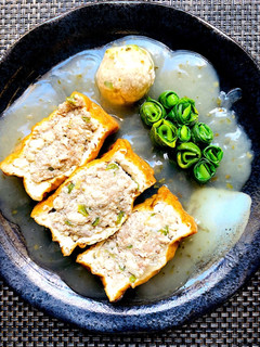 厚揚げの肉詰め 上湯あんかけ-レシピのメイン写真