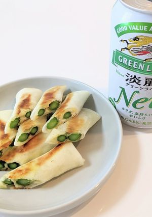 揚げない！アスパラのチーズ春巻き-レシピのメイン写真