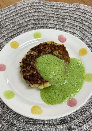 もずく入り豆腐ハンバーグ　オクラあんかけ-レシピのメイン写真