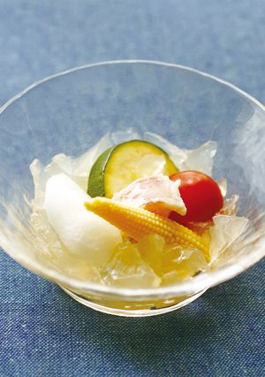【夏】夏野菜の薬膳ジュレがけ-レシピのメイン写真