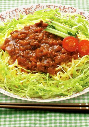 シャキシャキレタスのジャージャー麺-レシピのメイン写真