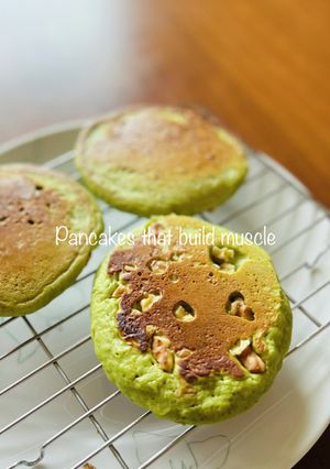 プロテイン入り抹茶ホットケーキ-レシピのメイン写真