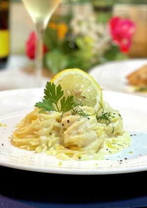 ハーブ香る大人のレモンクリームパスタ♡-レシピのメイン写真