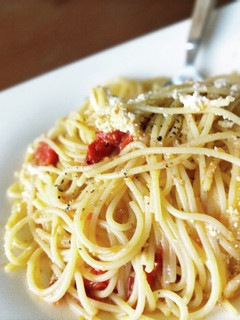 簡単ミニトマトと冷凍クリームチーズパスタ-レシピのメイン写真