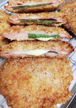 チーズミルフィーユハムカツ*揚げ焼きOK-レシピのメイン写真