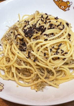 じゃこと塩こんぶのガーリックオイルパスタ-レシピのメイン写真