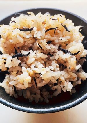 おぼんdeごはん風　もち麦ごはん-レシピのメイン写真