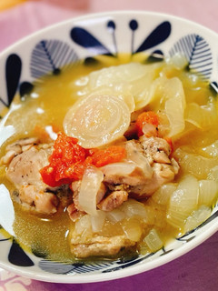 新玉ねぎと鶏肉の無水煮込み-レシピのメイン写真